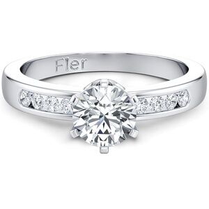 FLER Moissanite Engagement Rings